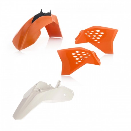 Kit Plásticos Acerbis Ktm Sx 65 12-15 Naranja/Blanco.