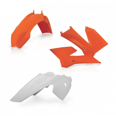 Kit Plásticos Acerbis Ktm Sx 85/105 06-12 Naranja/Blanco.