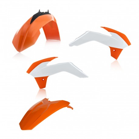 Kit Plásticos Acerbis Ktm Sx 85 13-17 Naranja/Blanco.