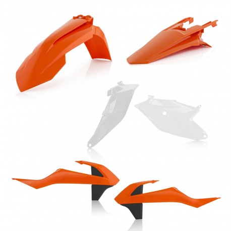 Kit Plásticos Acerbis Ktm Sx 85 18-22 Naranja/Blanco.