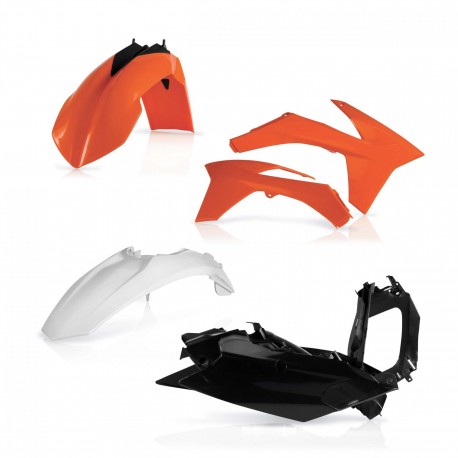 Kit Plásticos Acerbis Ktm Sx/Sxf 11-12 Naranja/Negro.