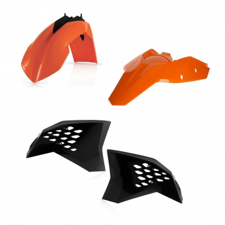 Kit Plásticos Acerbis Ktm Exc/Excf 08-11 Naranja/Negro.