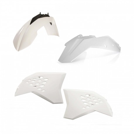 Kit Plásticos Acerbis Ktm Exc/Excf 08-11 Blanco.