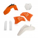 Kit Completo Plásticos Acerbis Ktm Sx 65 09-11 Naranja/Blanco.