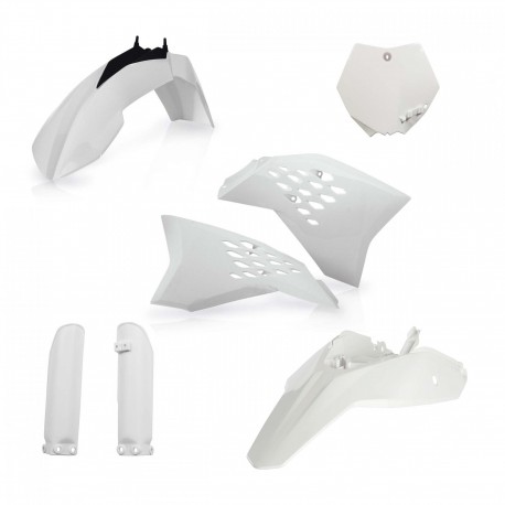 Kit Completo Plásticos Acerbis Ktm Sx 65 09-11 Blanco.