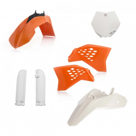 Kit Completo Plásticos Acerbis Ktm Sx 65 12-15 Naranja/Blanco.