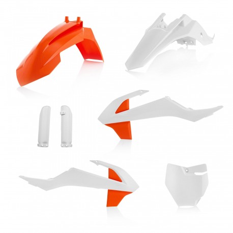 Kit Completo Plásticos Acerbis Ktm Sx 65 19-22 Naranja/Blanco.