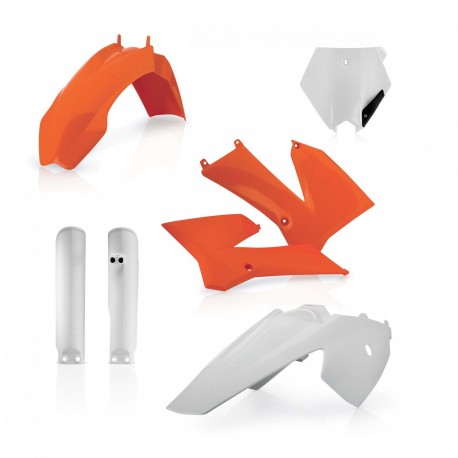 Kit Completo Plásticos Acerbis Ktm Sx 85/105 06-12 Naranja/Blanco.