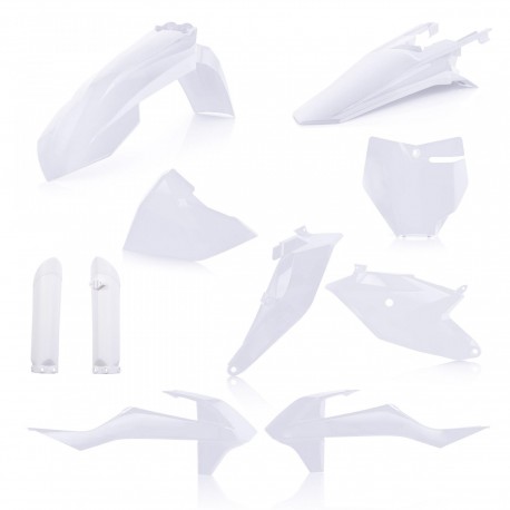 Kit Completo Plásticos Acerbis Ktm Sx 85 18-22 Blanco.