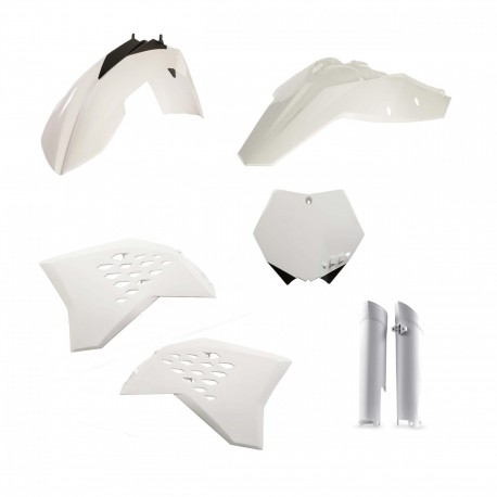 Kit Completo Plásticos Acerbis Ktm Sx/Sxf 07-10 Blanco.