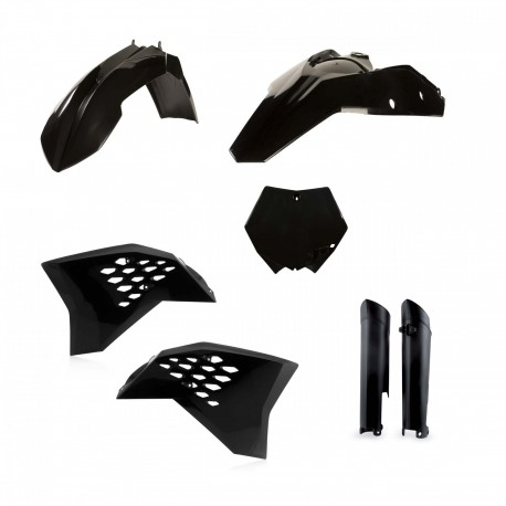 Kit Completo Plásticos Acerbis Ktm Sx/Sxf 07-10 Negro.