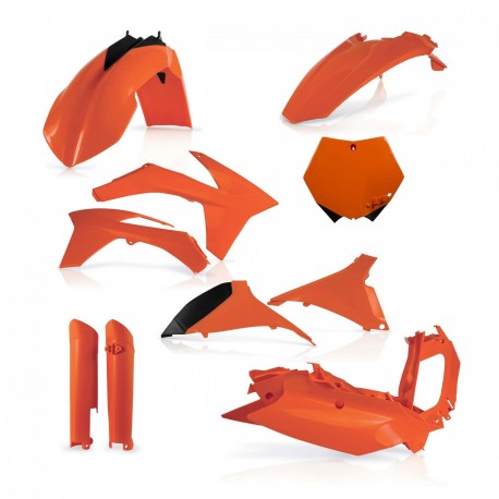 Kit Completo Plásticos Acerbis Ktm Sx/Sxf 11-12 Naranja.