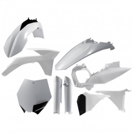 Kit Completo Plásticos Acerbis Ktm Sx/Sxf 11-12 Blanco.