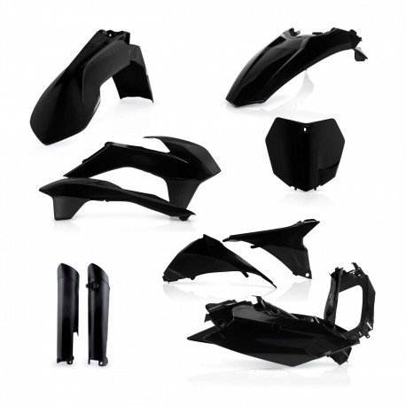 Kit Completo Plásticos Acerbis Ktm Sx/Sxf 13-14 Negro.