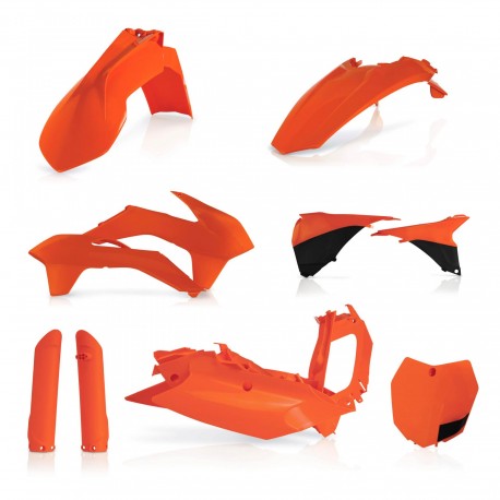 Kit Completo Plásticos Acerbis Ktm Sx/Sxf 2015 Naranja.