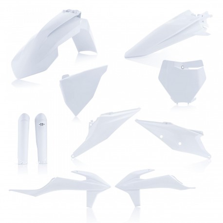 Kit Completo Plásticos Acerbis Ktm Sx/Sxf 19-22 Blanco.