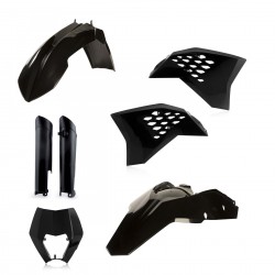Kit Completo Plásticos Acerbis Ktm Exc/Excf 08-11 Negro.