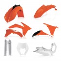 Kit Completo Plásticos Acerbis Ktm Exc/Excf 12-13 Naranja/Blanco.