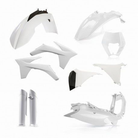 Kit Completo Plásticos Acerbis Ktm Exc/Excf 12-13 Blanco.