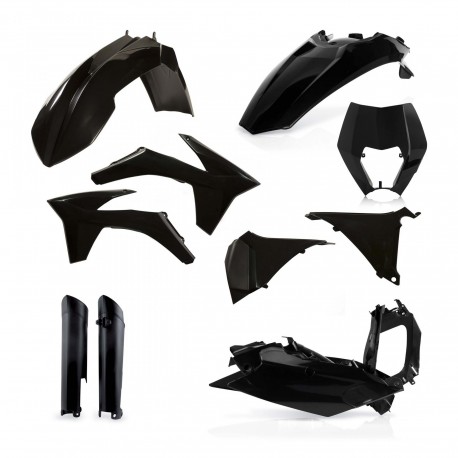 Kit Completo Plásticos Acerbis Ktm Exc/Excf 12-13 Negro.