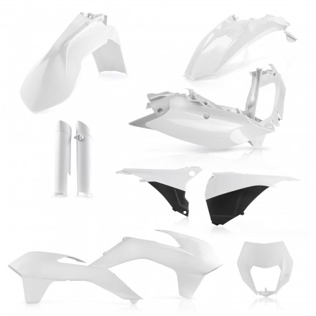 Kit Completo Plásticos Acerbis Ktm Exc/Excf 14-15 Blanco.