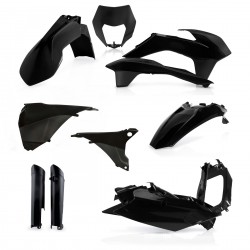 Kit Completo Plásticos Acerbis Ktm Exc/Excf 14-15 Negro.