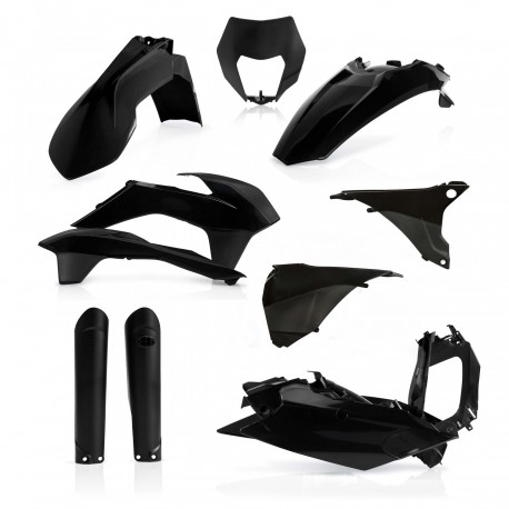 Kit Completo Plásticos Acerbis Ktm Exc/Excf 2016 Negro.