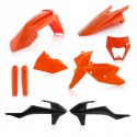 Kit Completo Plásticos Acerbis Ktm Exc/Excf 17-19 Naranja/Negro.