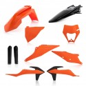 Kit Completo Plásticos Acerbis Ktm Exc/Excf 20-23 Naranja/Negro.