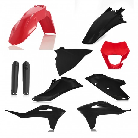 Kit Completo Plásticos Acerbis Gas Gas Ec/Ecf 21-22 Negro/Rojo.