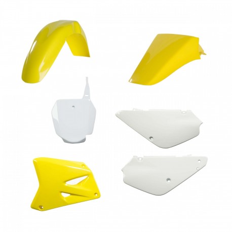 Kit Plásticos Acerbis Suzuki Rm 85 00-13 Amarillo/Blanco.