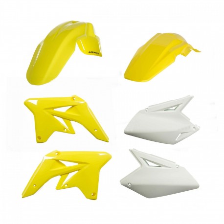 Kit Plásticos Acerbis Suzuki Rmz 250 07-09 Amarillo/Blanco.