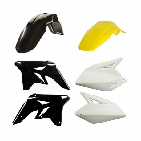 Kit Plásticos Acerbis Suzuki Rmz 250 07-09 Negro/Blanco.