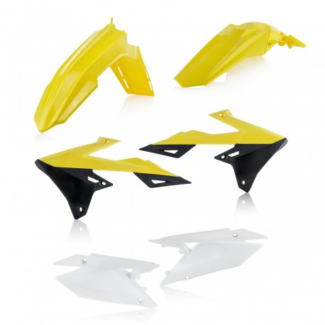 Kit Plásticos Acerbis Suzuki Rmz 250 19-21 Amarillo/Negro.