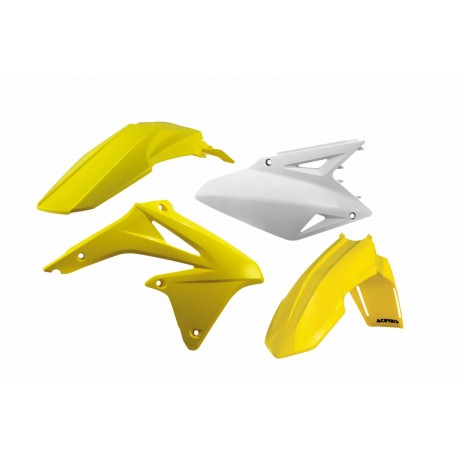 Kit Plásticos Acerbis Suzuki Rmz 450 08-17 Amarillo/Blanco.