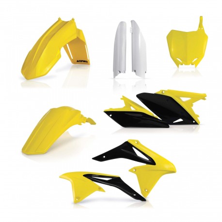 Kit Completo Plásticos Acerbis Suzuki Rmz 250 10-17 Amarillo/Negro.