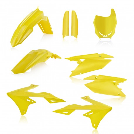 Kit Completo Plásticos Acerbis Suzuki Rmz 250 19-21 Amarillo.