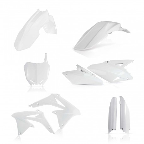 Kit Completo Plásticos Acerbis Suzuki Rmz 450 08-17 Blanco.