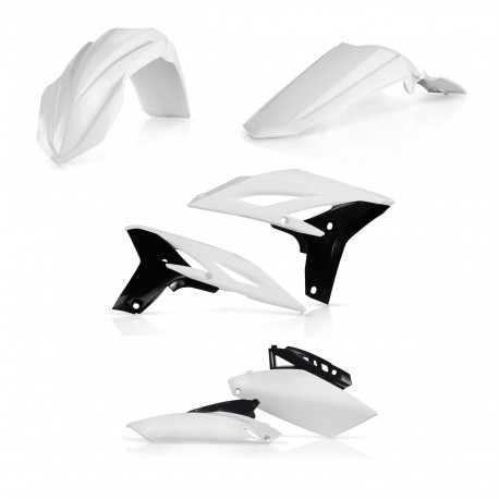 Kit Plásticos Acerbis Yamaha Yzf 250 10-13 Blanco/Negro.