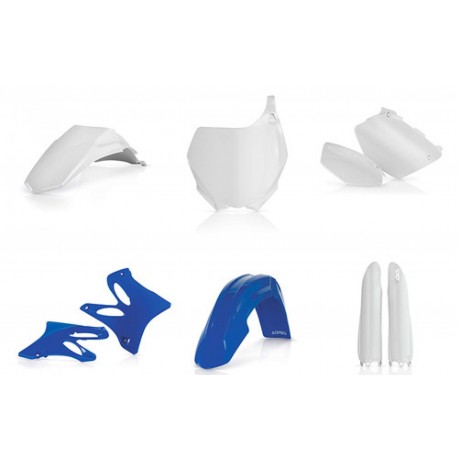 Kit Completo Plásticos Acerbis Yamaha Yz 125/250 06-14 Azul/Blanco.