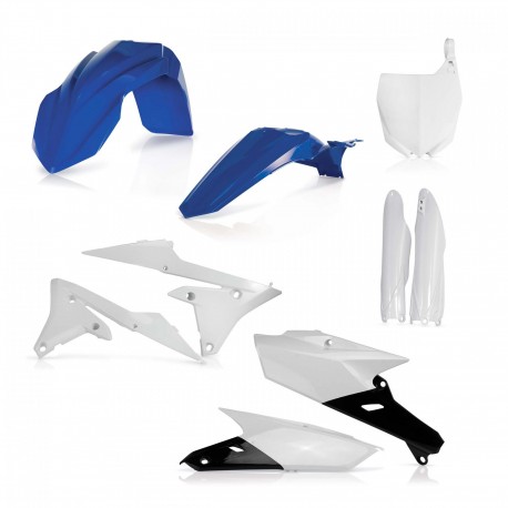 Kit Completo Plásticos Acerbis Yamaha Yzf 250 14-18 Azul/Blanco.