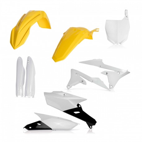 Kit Completo Plásticos Acerbis Yamaha Yzf 250 14-18 Amarillo/Blanco.