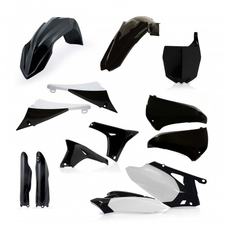 Kit Completo Plásticos Acerbis Yamaha Yzf 450 10-13 Negro/Blanco.