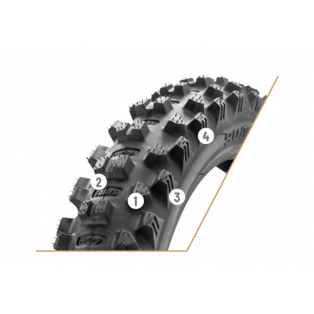 Neumático Borilli Blando 7 Days Enduro 90/100/21.