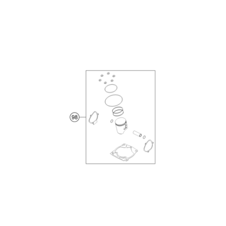 Kit Pistón Completo Original Husqvarna Tc 250 17-21.