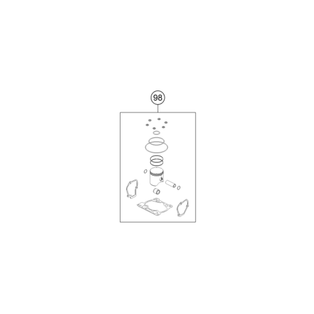 Kit Pistón Completo Original Ktm Xc-w 150 17-19.