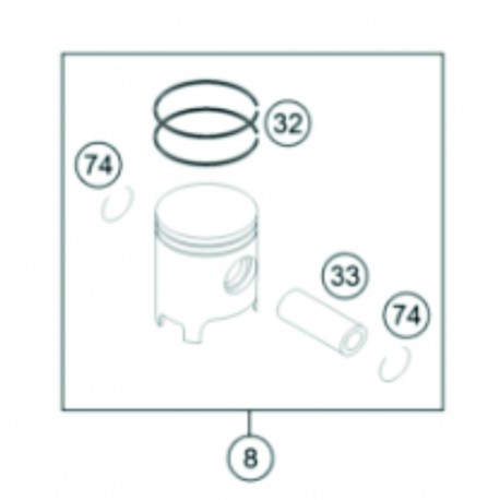 Pistón Original Ktm Sx 150 12-15.