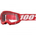 Gafas 100% Accuri 2 Rojo - Lente Transparente.