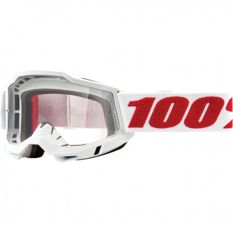 Gafas 100% Accuri 2 Blanco - Lente Transparente.