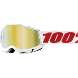 Gafas 100% Accuri 2 Blanco - Lente Espejo.